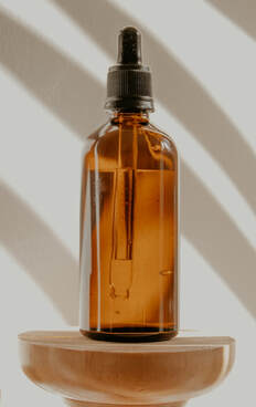 Amber dropper bottle